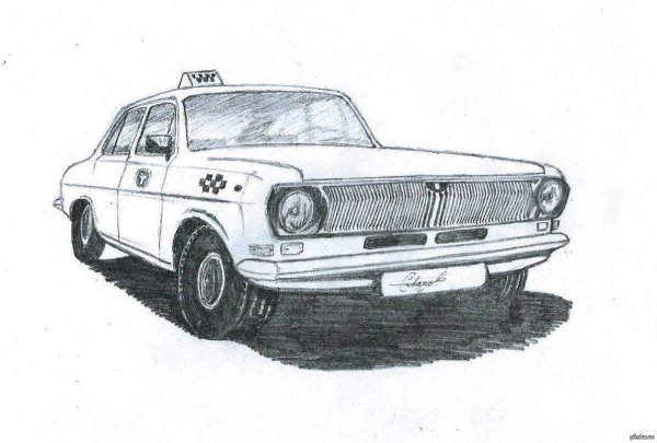Раскраска ГАЗ 24 Волга