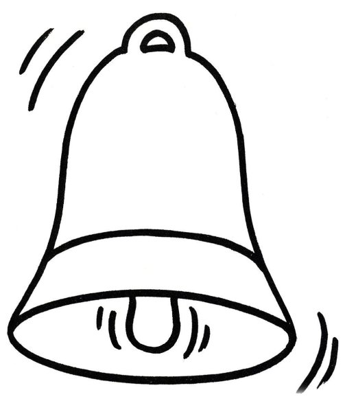 Колокольчик раскраска для детей