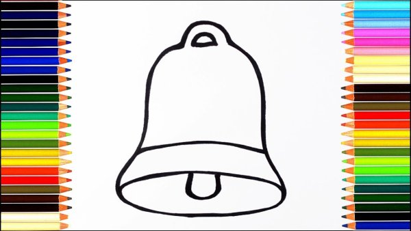Колокол раскраска