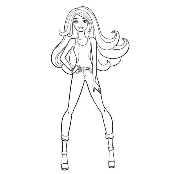 Картинки для срисовки Барби