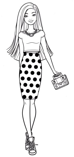 Раскраски Барби фашионистас