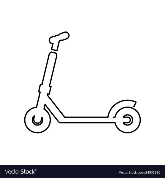 Самокат схематично