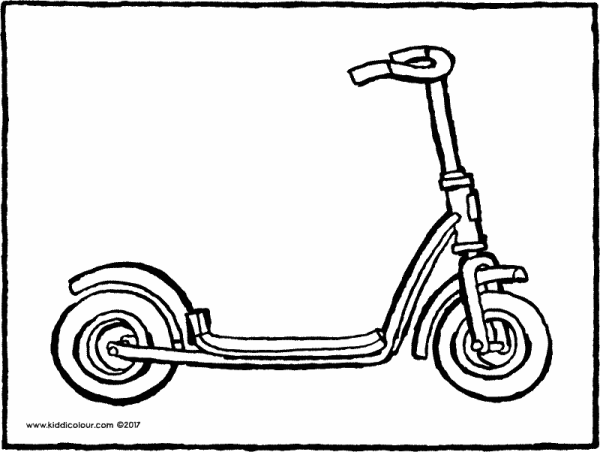 Самокат мультяшный