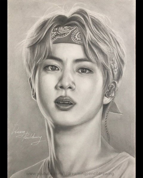 Портрет Джина из БТС