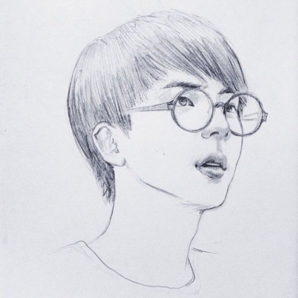 БТС рисунки Jin