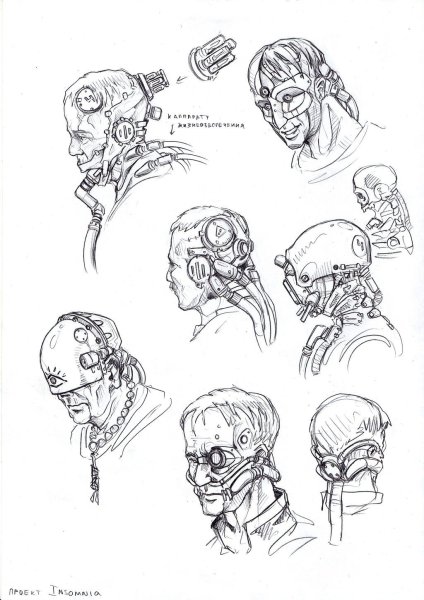 Киберпанк скетч