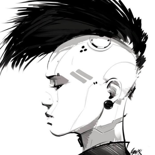 Киберпанк чб