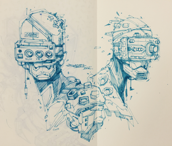 Cyberpunk 2077 скетчи