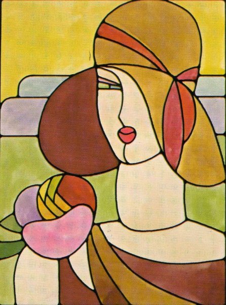 Витраж чертеж