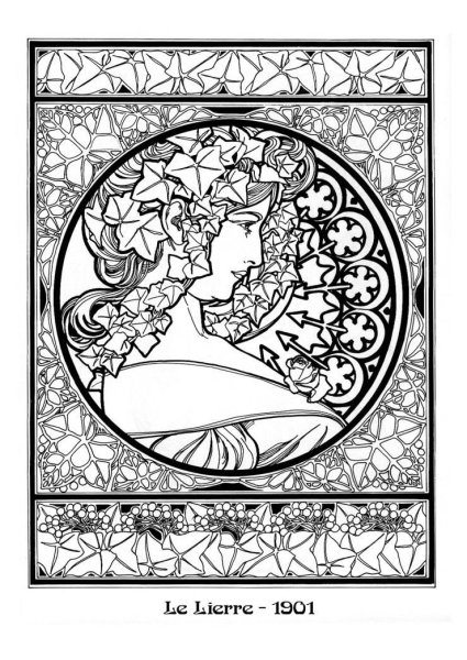 Геометрический витраж трафарет