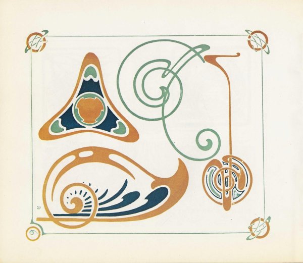 Орнамент ар деко цветы