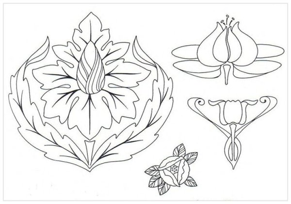 Арт нуво орнамент витражи