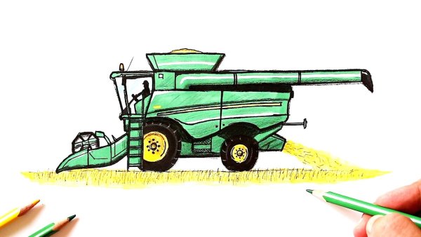 Комбайн рисунок
