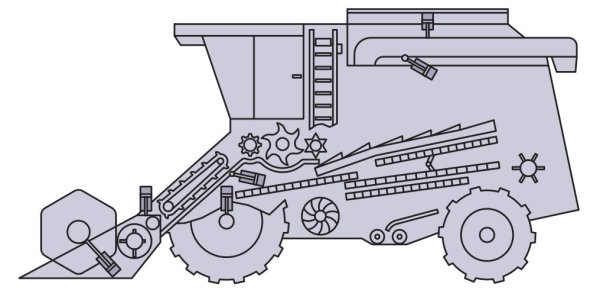 Раскраска комбайн