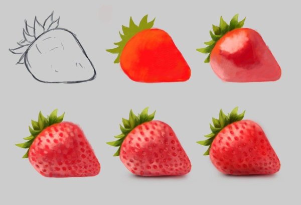 Клубника контур