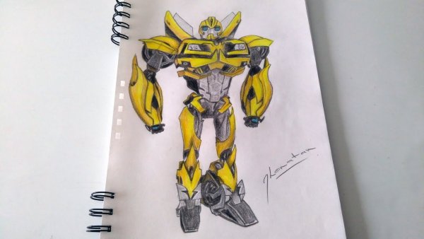 Трансформеры для срисовки Бамблби