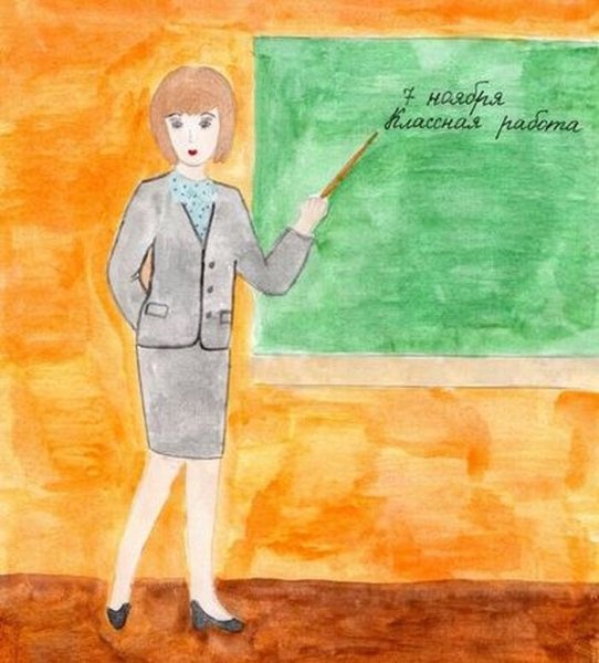 Рисунок на тему школа