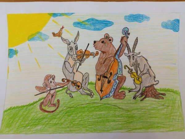 Иллюстрация к басне Крылова квартет