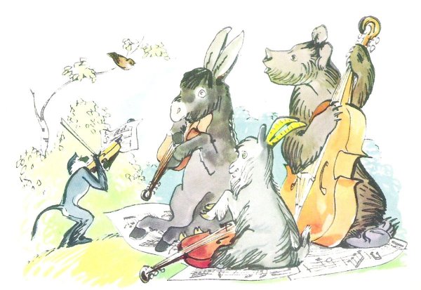 Инструменты из басни квартет