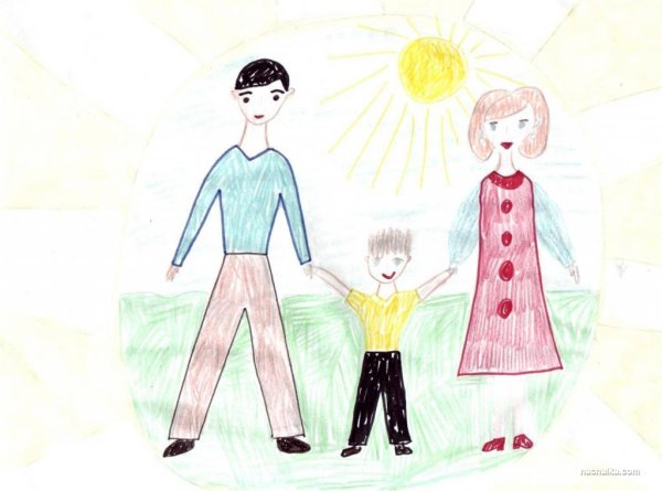 Раскраска семья