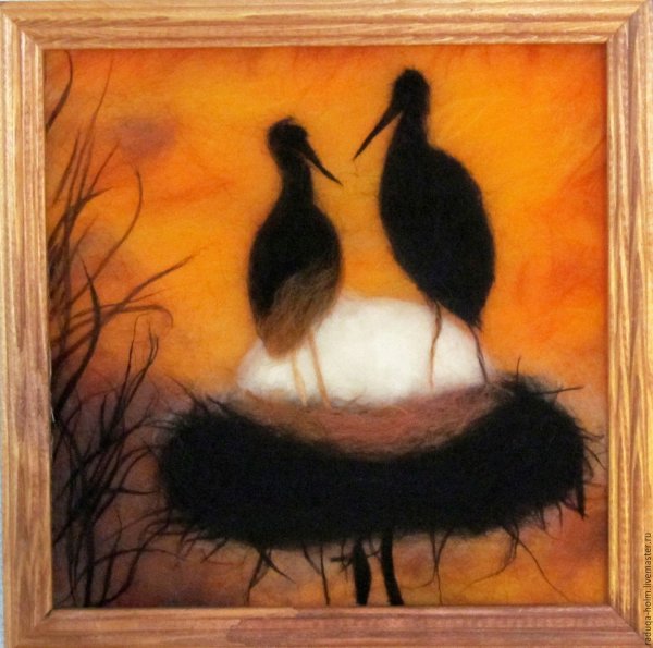 Картины из шерсти