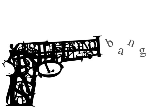 Композиция из шрифта легко
