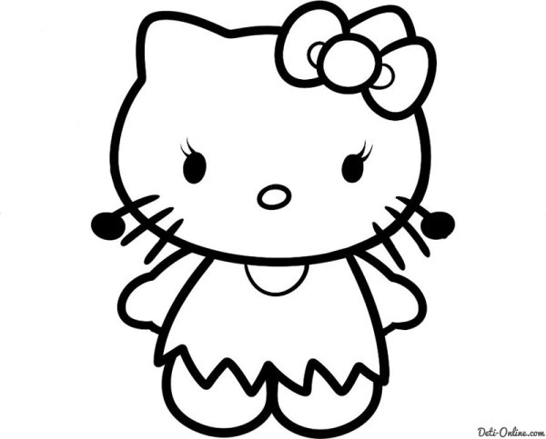 Хеллоу Китти Black White