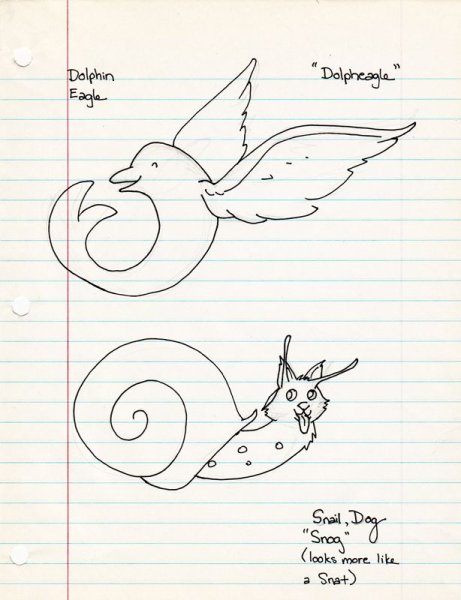 Несуществующие животные карандашом