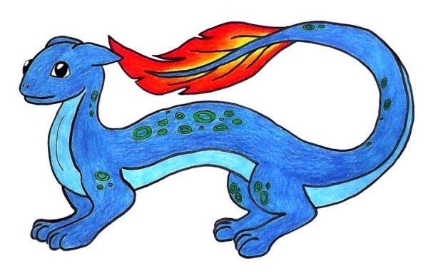 Рисунок фантастического животного