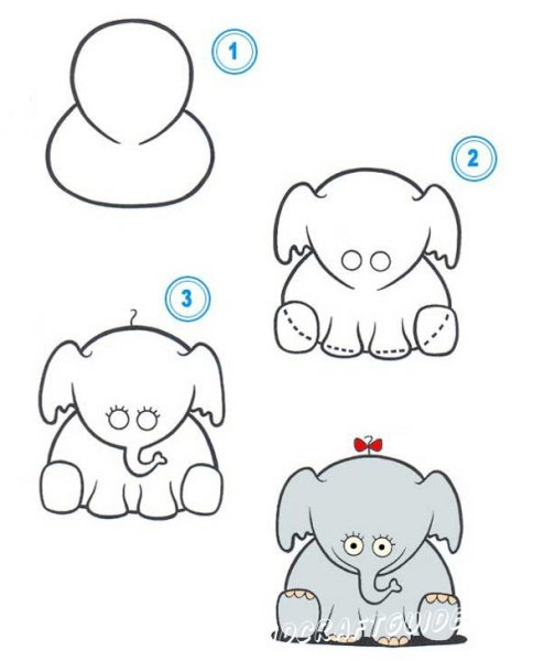 Картинки для срисовки мультяшные