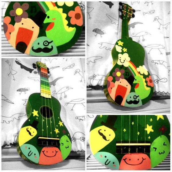 Как нарисовать укулеле