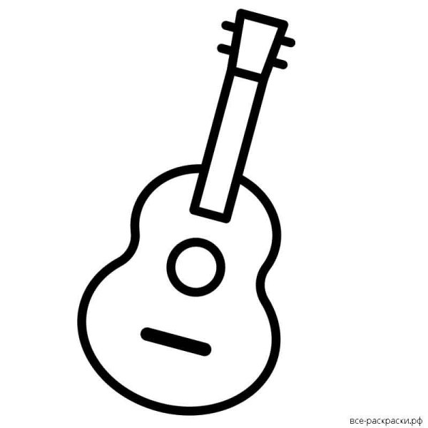 Укулеле для срисовки
