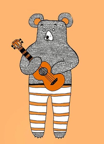 Акулель акварелью