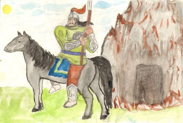 Иллюстрация к сказке Урал батыр