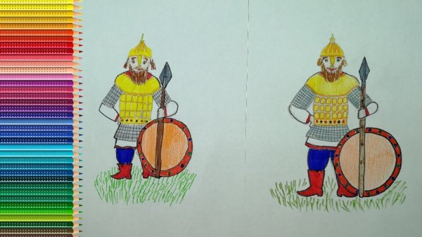 Рисунок богатыря 4 класс