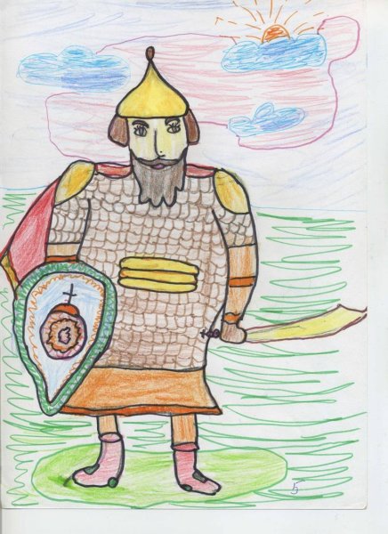 Богатырь для срисовки