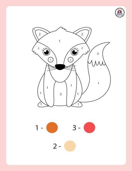 Простые рисунки по номерам для детей