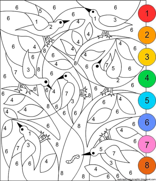 Раскраска по цифрам