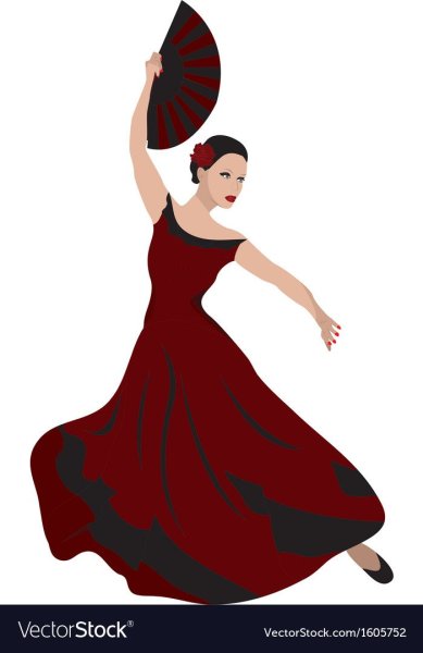 Фламенко раскраска