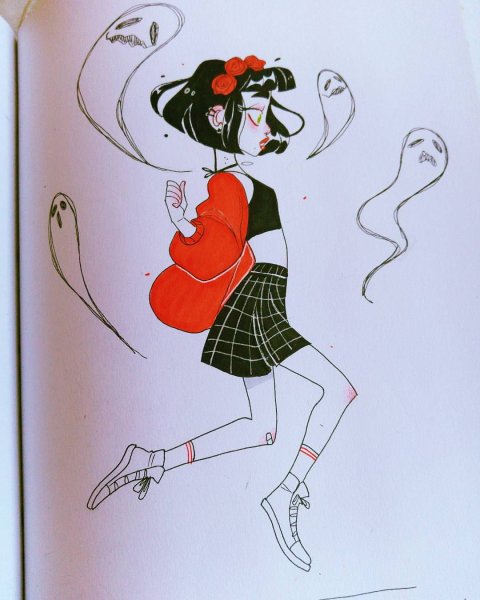 Графический рисунок Кармен