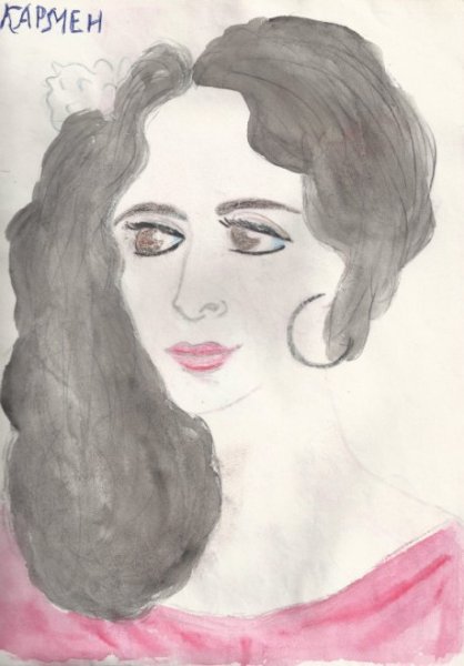 Фламенко рисунок карандашом