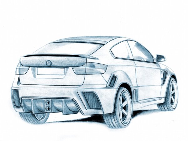 BMW x6 m распечать