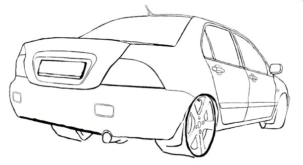 Раскраски Митсубиси Лансер Эволюшн 10