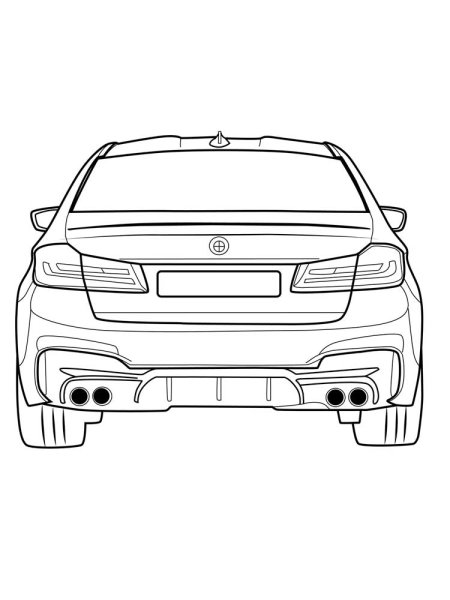 Раскраска BMW m5 f90