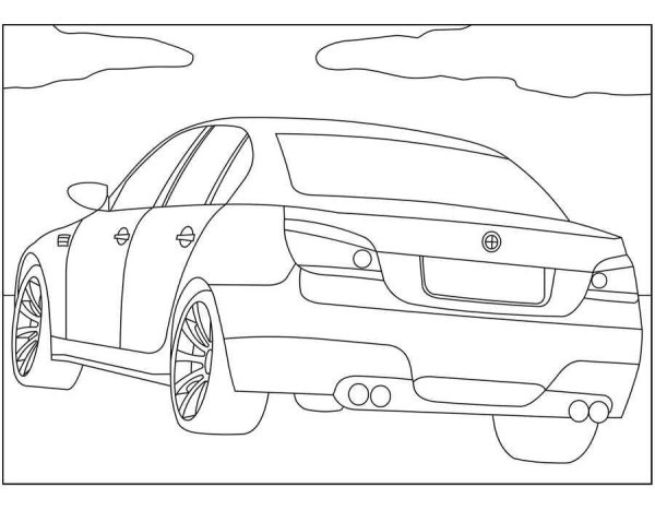 Раскраска BMW e60