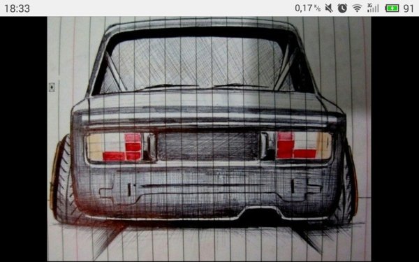 ВАЗ 2107 по клеткам