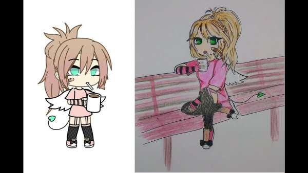 Волосы для срисовки гача