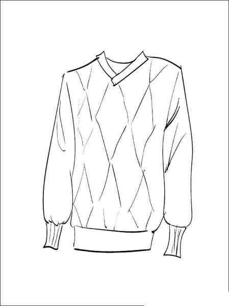 Свитер трафарет