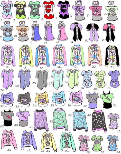 Рисунки для срисовки легкие одежда