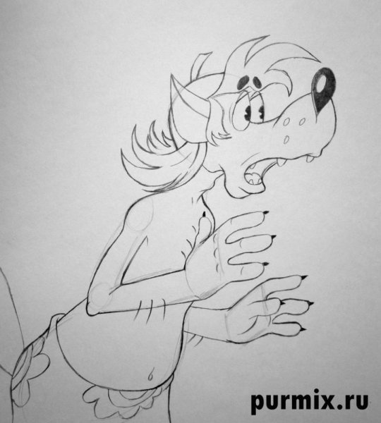 Волк ну погоди карандашом